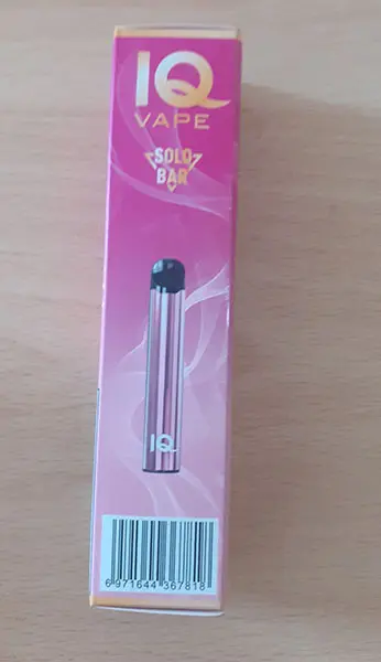 Photo de l’avis officiel: IQ VAPE IQ VAPE 1, 1300 puffs Cigarette électronique jetable — risque: Risque chimique