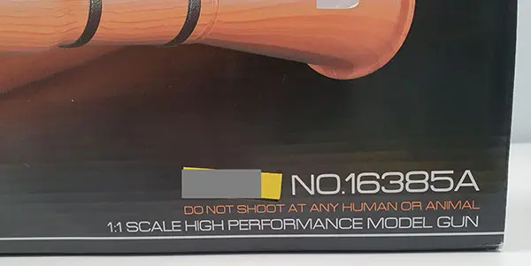 Foto uit de officiële melding: Zanrong High Performance Model Gun Speelgoedpistool — risico: Aantasting van het gezichtsvermogen