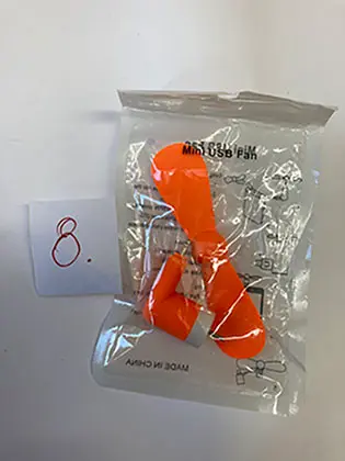 Foto dell’avviso ufficiale: Mini ventola USB — rischio: Ambiente (A12/01701/23)