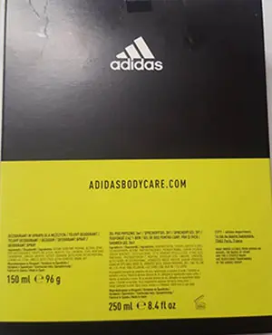 Photo de l’avis officiel: Adidas Pure Game Ensemble de beauté — risque: Risque chimique