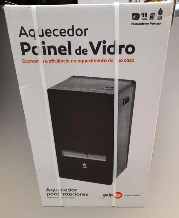 Photo de l’avis officiel: GALP Aquecedor Painel de Vidro (Gas heater) Chauffage au gaz — risque: Brûlures