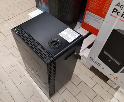 Photo de l’avis officiel: GALP Aquecedor Painel de Vidro (Gas heater) Chauffage au gaz — risque: Brûlures