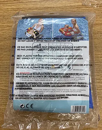 Photo de l’avis officiel: Blue Wave Inflatable Baby Float Siège de natation — risque: Noyade