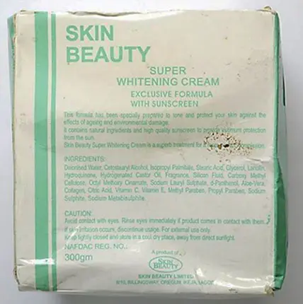 Foto dell’avviso ufficiale: Skin Beauty Super whitening cream Crema schiarinte per la pelle — rischio: Rischio chimico