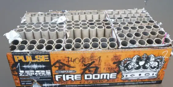 Photo de l’avis officiel: China Red Fire Dome Artifices — risque: Blessures
