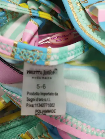 Photo de l’avis officiel: Violetta Junior Bikini pour enfants — risque: Blessures