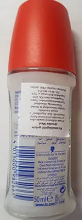 Foto uit de officiële melding: FA Floral protect, Poppy &amp; Bluebell Deodorant — risico: Chemische risico's