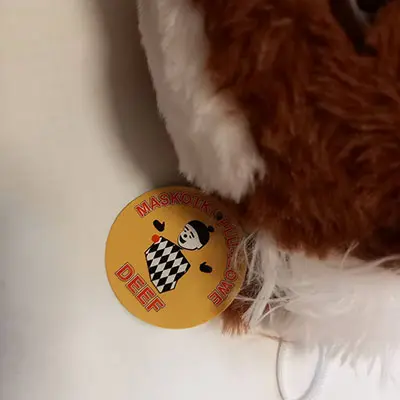 Foto do aviso oficial: DEEF Maskotka miekka Brinquedo macio — risco: Engasgamento (A12/01871/23)