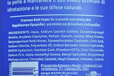Foto dell’avviso ufficiale: Neutro Roberts Bagno doccia Bagno e gel doccia — rischio: Rischio chimico