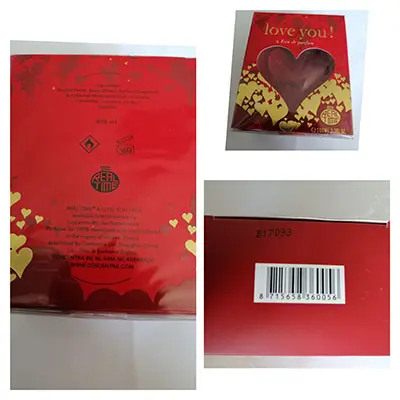 Photo de l’avis officiel: REAL TIME LOVE YOU! Parfum — risque: Risque chimique