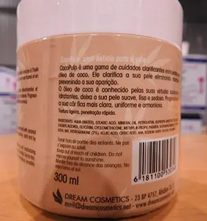 Photo de l’avis officiel: Dream Cosmetics Cocopulp Crème éclaircissante pour la peau — risque: Risque chimique