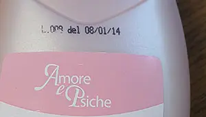 Photo de l’avis officiel: Comin Parfum pour femme Amore e Psiche Mousse de douche — risque: Risque chimique