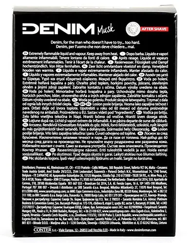 Foto dell’avviso ufficiale: DENIM Denim Musk Dopobarba — rischio: Rischio chimico (A12/01987/23)