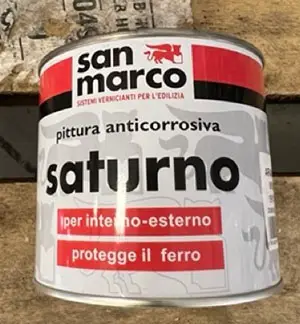 Photo from the official notice: SAN MARCO, SATURNO Prodotto verniciante ,Pittura anti corrosiva varnish — chemical risk
