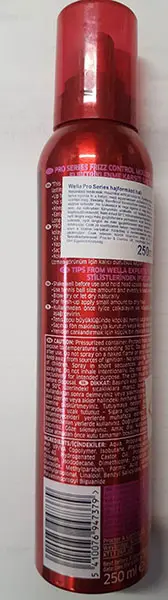 Foto dell’avviso ufficiale: Wella mousse / FIZZ CONTROL Mousse per capelli — rischio: Rischio chimico