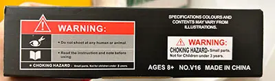 Photo from the official notice: AIRSOFT GUN AIRSOFT GUN toy gun with projectiles — injuries risk