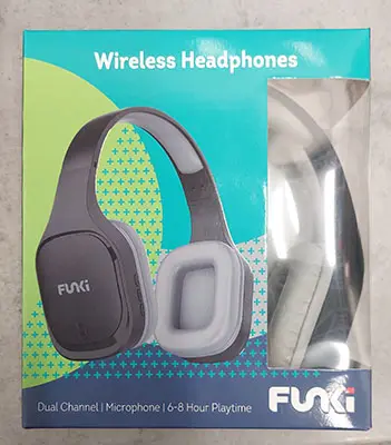 Photo from the official notice: FUNKI Wireless headphones — environment risk