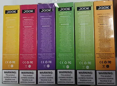 Photo de l’avis officiel: JOOK JOOK 3000 Cigarette électronique jetable — risque: Risque chimique