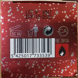 Photo from the official notice: CUBA ORIGINAL Glittering Eau de Parfum Natural Spary for women perfume — chemical risk