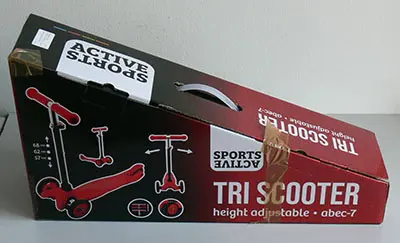 Foto do aviso oficial: Active Sports TRI SCOOTER Scooter de brinquedo — risco: Ferimentos
