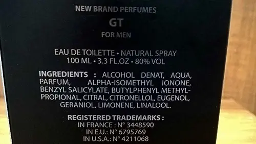 Foto dell’avviso ufficiale: New Brand Perfumes Eau de Toilette natural spray for men — rischio: Rischio chimico