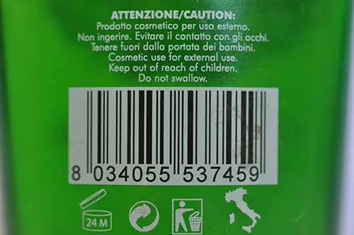 Photo de l’avis officiel: NATURA OIL Doccia Oil Natura Huile de douche — risque: Risque chimique