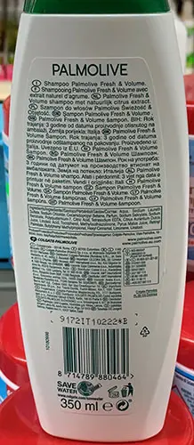 Foto dell’avviso ufficiale: Palmolive Palmolive - fresh &amp; volume Shampoo — rischio: Rischio chimico