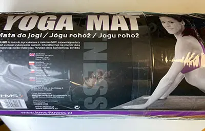 Foto uit de officiële melding: HMS fitness Yogamat — risico: Milieu