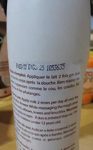 Foto do aviso oficial: Gandour Bravia Body Lotion Creme de clareamento da pele — risco: Químico