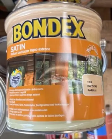 Photo de l’avis officiel: BONDEX prodotto verniciante, pittura Vernis — risque: Risque chimique