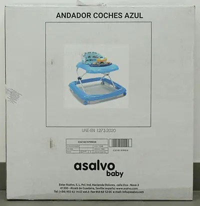 Foto do aviso oficial: ASALVO Baby ANDADOR COCHES AZUL Baby walker — risco: Ferimentos