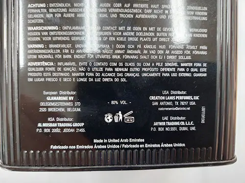 Foto dell’avviso ufficiale: Creation lamis Eau de toilette spray for men — rischio: Rischio chimico (A12/02100/23)