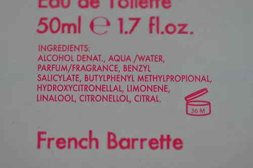 Photo de l’avis officiel: Cute set Lalaloopsy Eau de toilette — risque: Risque chimique