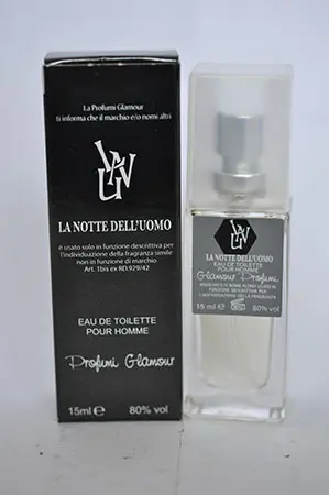 Foto dell’avviso ufficiale: Glamour profumi La notte dell'uomo Eau de toilette — rischio: Rischio chimico