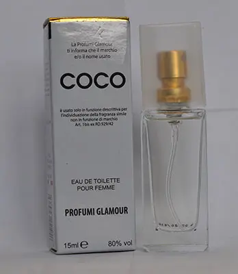 Photo de l’avis officiel: Glamour profumi Coco Eau de toilette — risque: Risque chimique