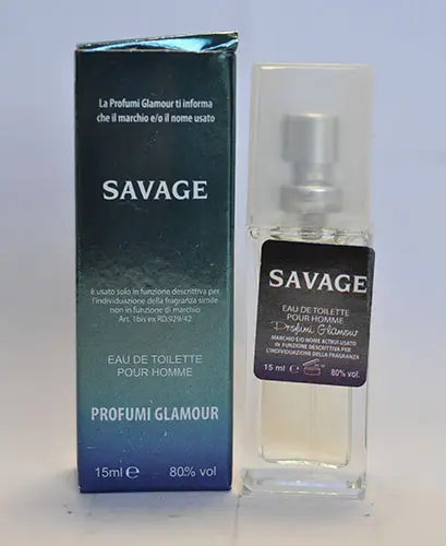 Photo de l’avis officiel: Glamour profumi Savage Eau de toilette — risque: Risque chimique
