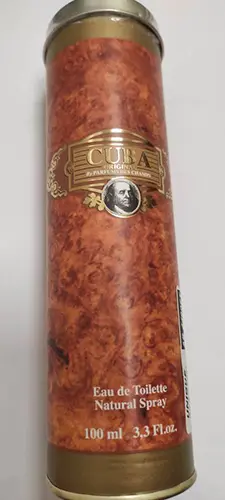Foto dell’avviso ufficiale: CUBA Eau de Toilette Natural Spray for men — rischio: Rischio chimico (A12/02170/23)