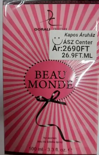 Photo de l’avis officiel: DORALL Collection Beau Monde Eau de toilette — risque: Risque chimique