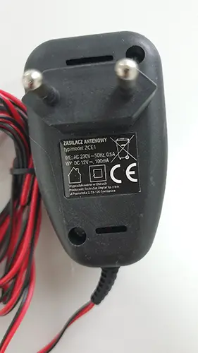 Photo from the official notice: Technisat Zasilacz antenowy power supply — environment risk