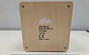 Photo de l’avis officiel: Addo Play Woodlets - 5 in 1 acitivity cube Cube d’activité — risque: Étouffement