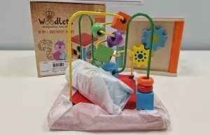 Photo de l’avis officiel: Addo Play Woodlets - 5 in 1 acitivity cube Cube d’activité — risque: Étouffement