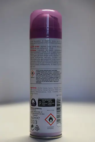 Photo de l’avis officiel: Setablu Double sensation Spray déodorant — risque: Risque chimique