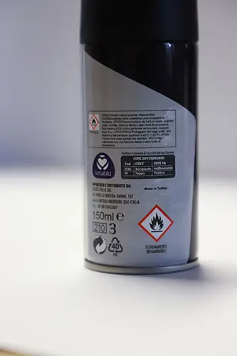 Photo de l’avis officiel: Setablu Cool man Spray déodorant — risque: Risque chimique