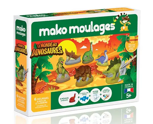 Photo from the official notice: Mako moulages Coffrets Cap sur la mer / Balade en forêt / Le monde des dinosaures toy modelling kit — microbiological risk