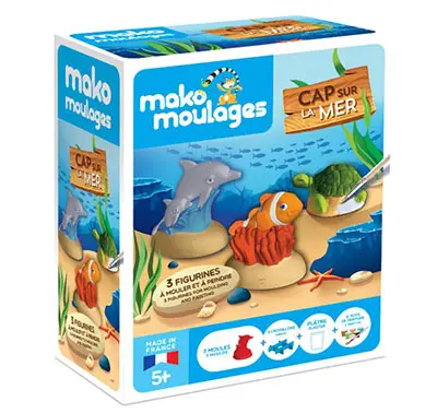 Photo from the official notice: Mako moulages Coffrets Cap sur la mer / Balade en forêt / Le monde des dinosaures toy modelling kit — microbiological risk
