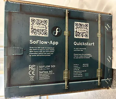 Foto aus der offiziellen Meldung: SoFlow SoFlow 01 Elektroroller — Risiko: Umwelt