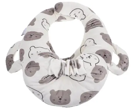 Photo de l’avis officiel: Supple Comfortable Safe Travel Newborn Cartoon Tod Oreiller autoalimenté pour bébé — risque: Étouffement