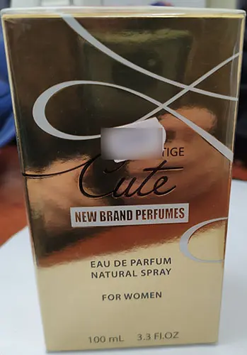Photo de l’avis officiel: Cute Eau de Parfum Natural spray — risque: Risque chimique