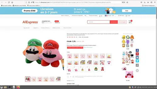 Photo de l’avis officiel: Kirby Jouet doux — risque: Étouffement
