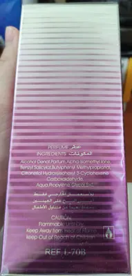 Photo de l’avis officiel: LoL Woman Eau de Parfum — risque: Risque chimique
